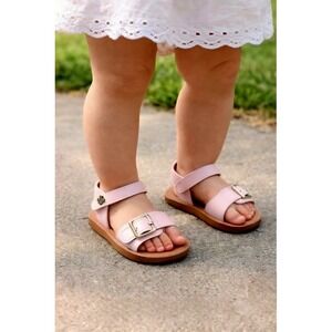Lucky Brand Gan Toddler Girls Blush Pink Buckle Sandals Size 5